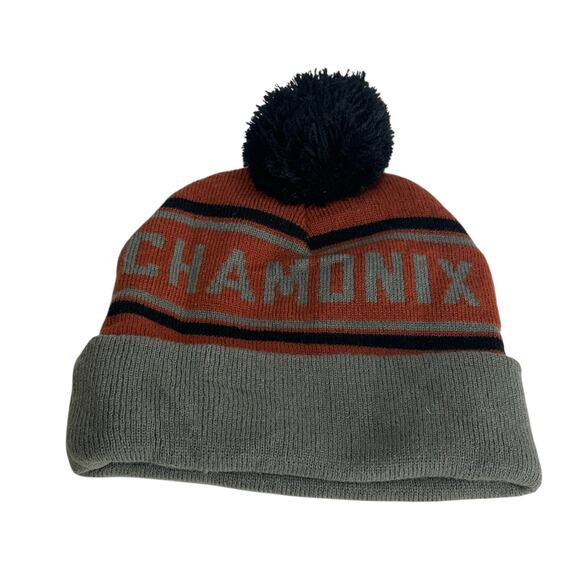Chamonix Beanie Orange gray Unisex One Size - Picture 2 of 2